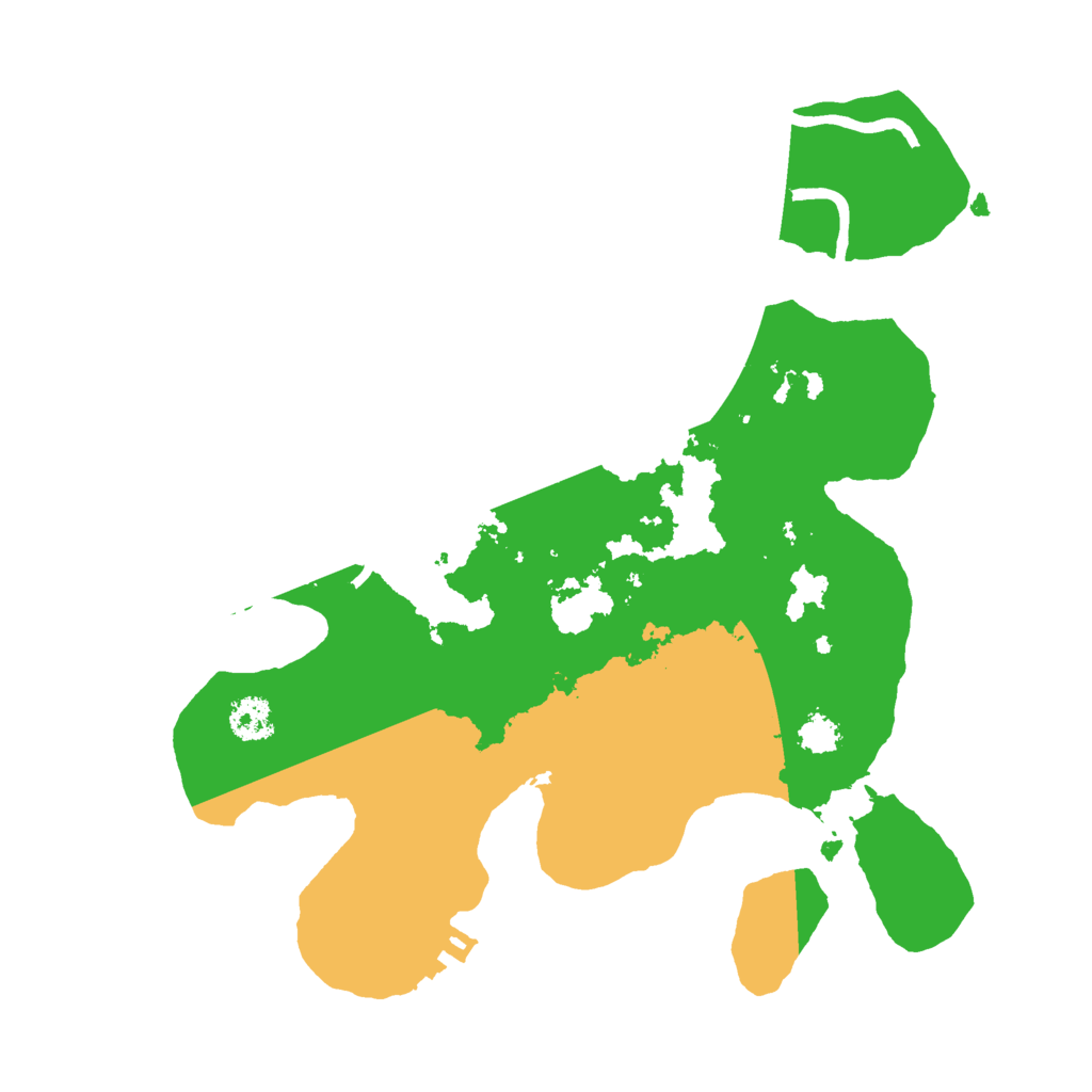 Biome Rust Map: Procedural Map, Size: 2500, Seed: 920866152