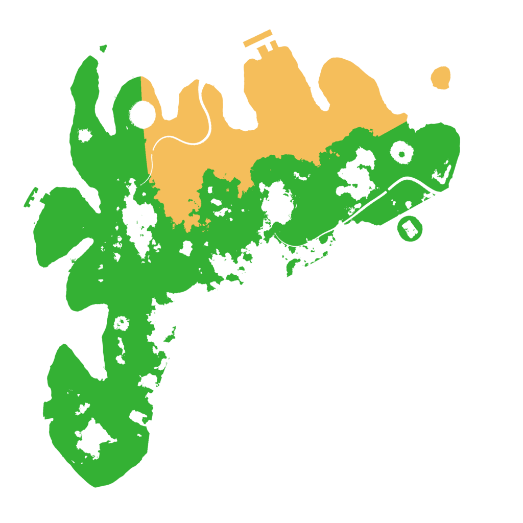 Biome Rust Map: Procedural Map, Size: 3500, Seed: 761992644