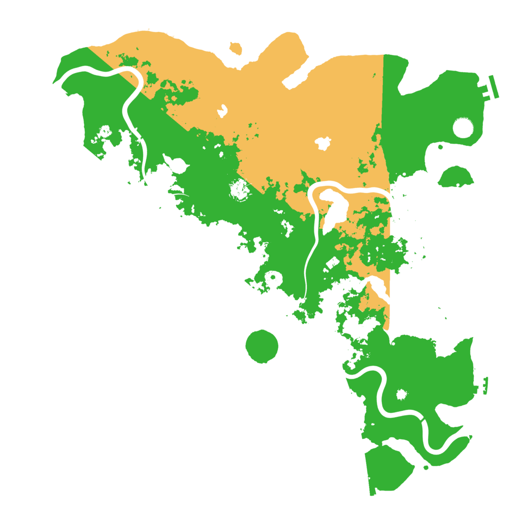 Biome Rust Map: Procedural Map, Size: 4500, Seed: 1299871007