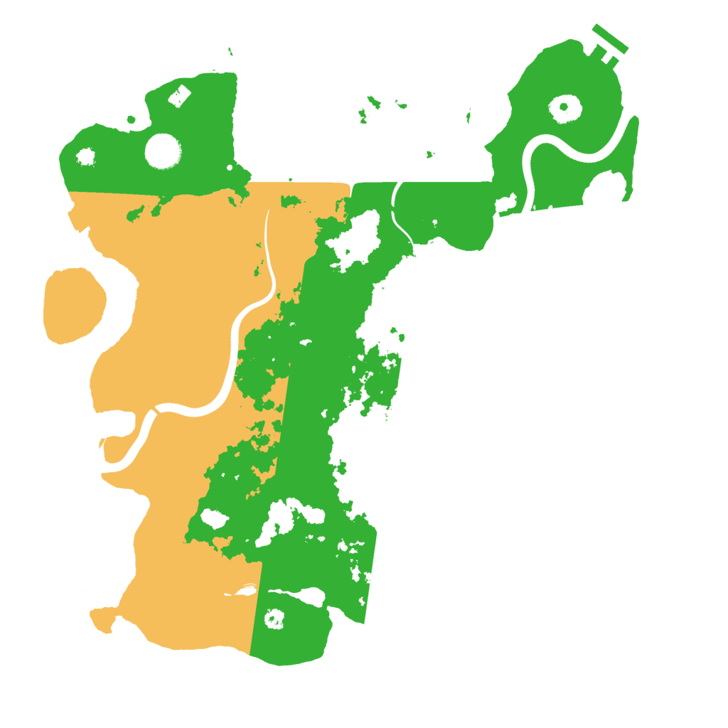 Biome Rust Map: Procedural Map, Size: 3600, Seed: 27957