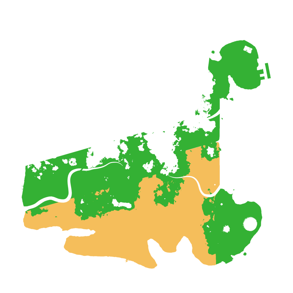 Biome Rust Map: Procedural Map, Size: 3800, Seed: 5541