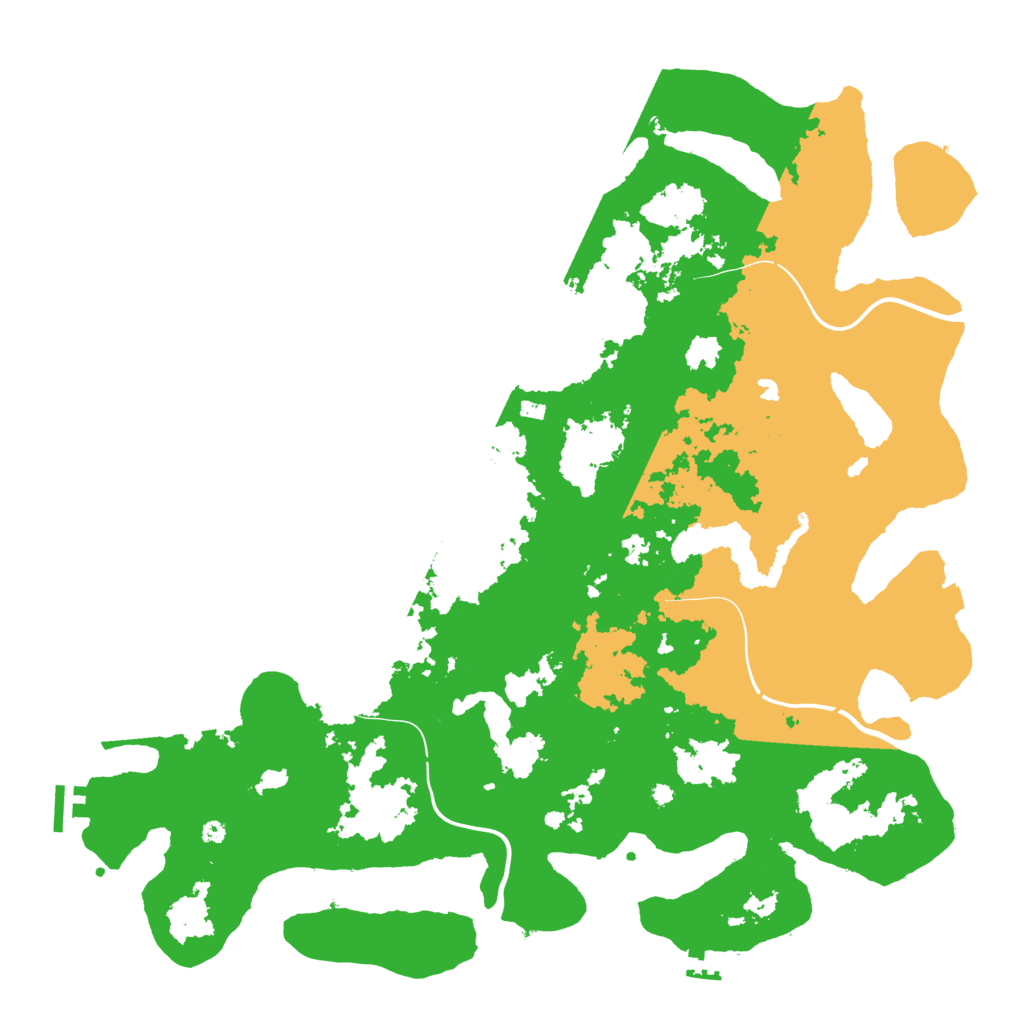 Biome Rust Map: Procedural Map, Size: 4400, Seed: 12492246