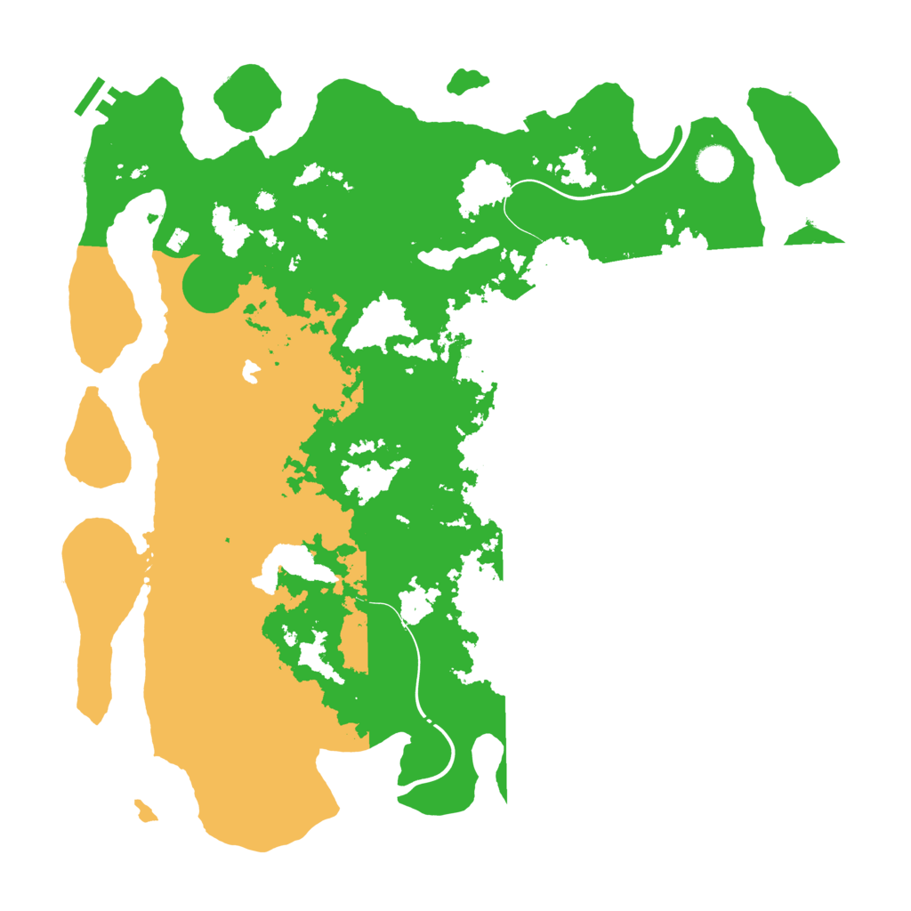 Biome Rust Map: Procedural Map, Size: 4300, Seed: 26762075