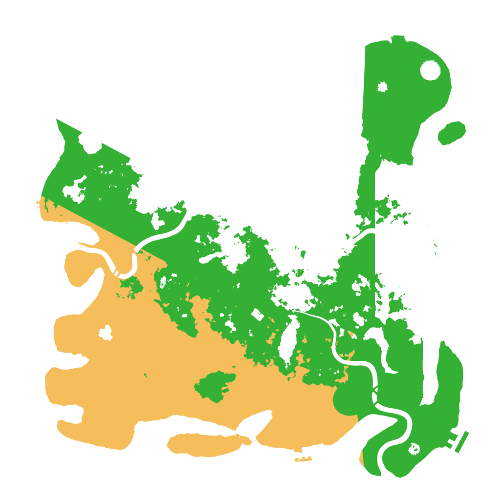 Biome Rust Map: Procedural Map, Size: 4400, Seed: 98598866