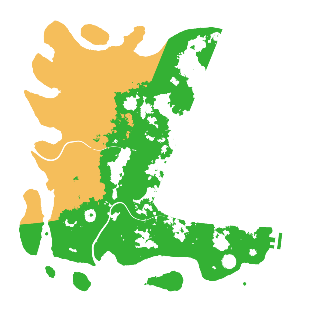 Biome Rust Map: Procedural Map, Size: 3800, Seed: 48912931