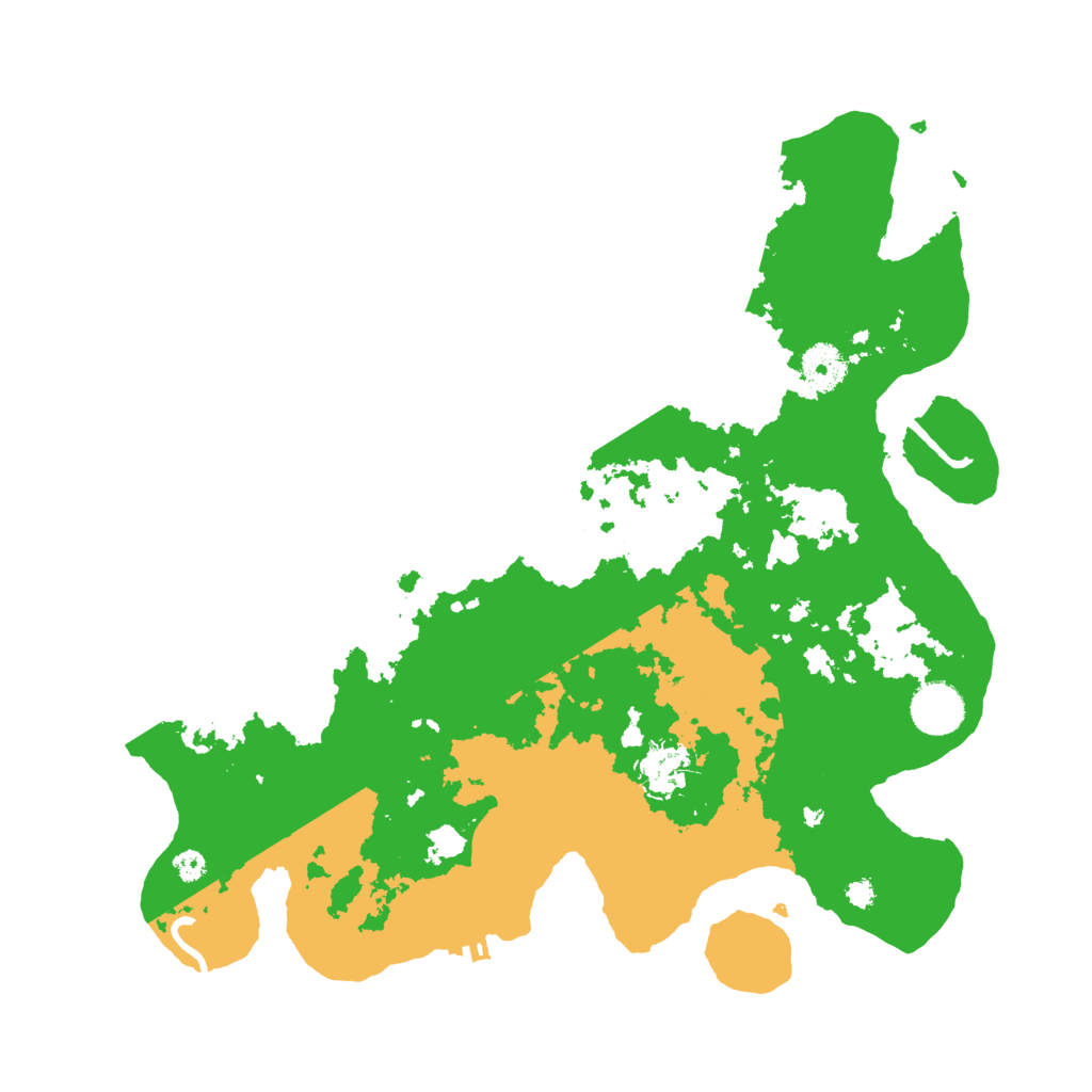 Biome Rust Map: Procedural Map, Size: 3600, Seed: 70245785