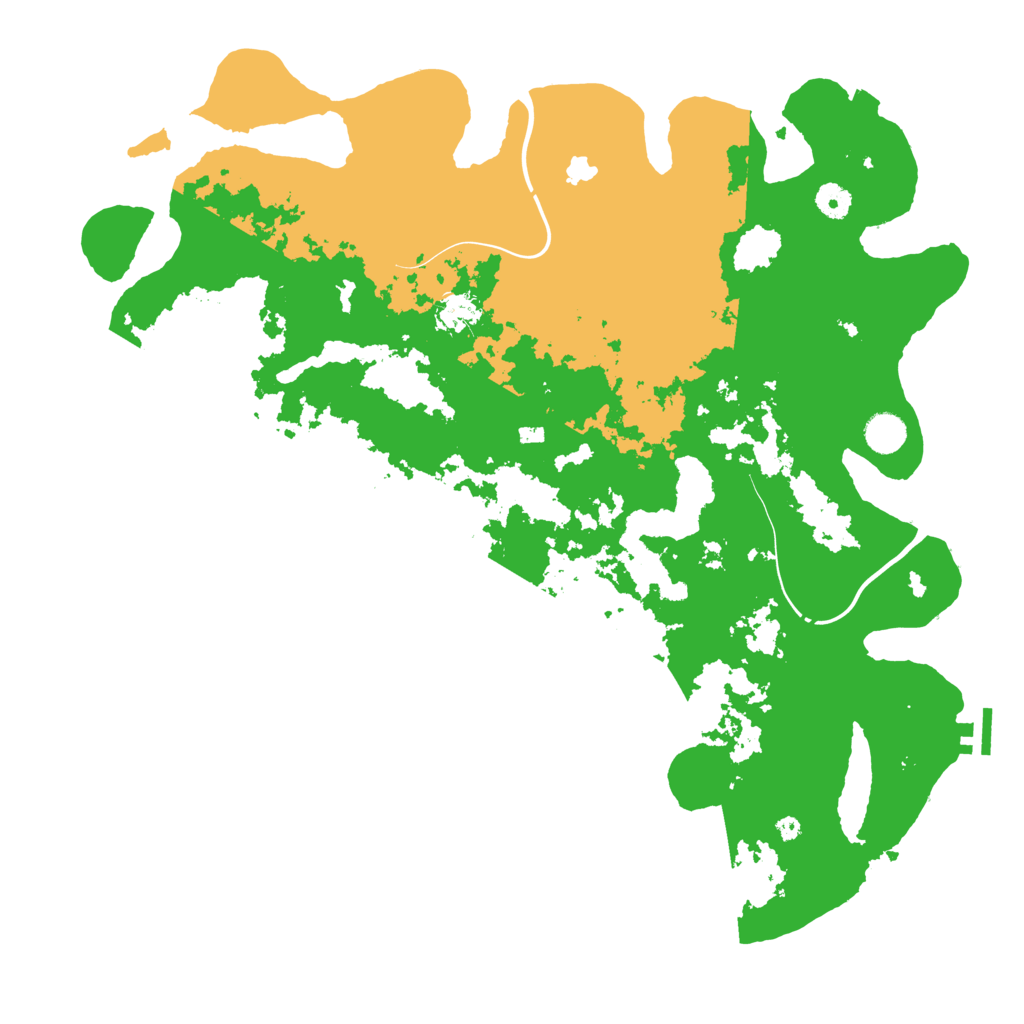 Biome Rust Map: Procedural Map, Size: 4400, Seed: 90196713