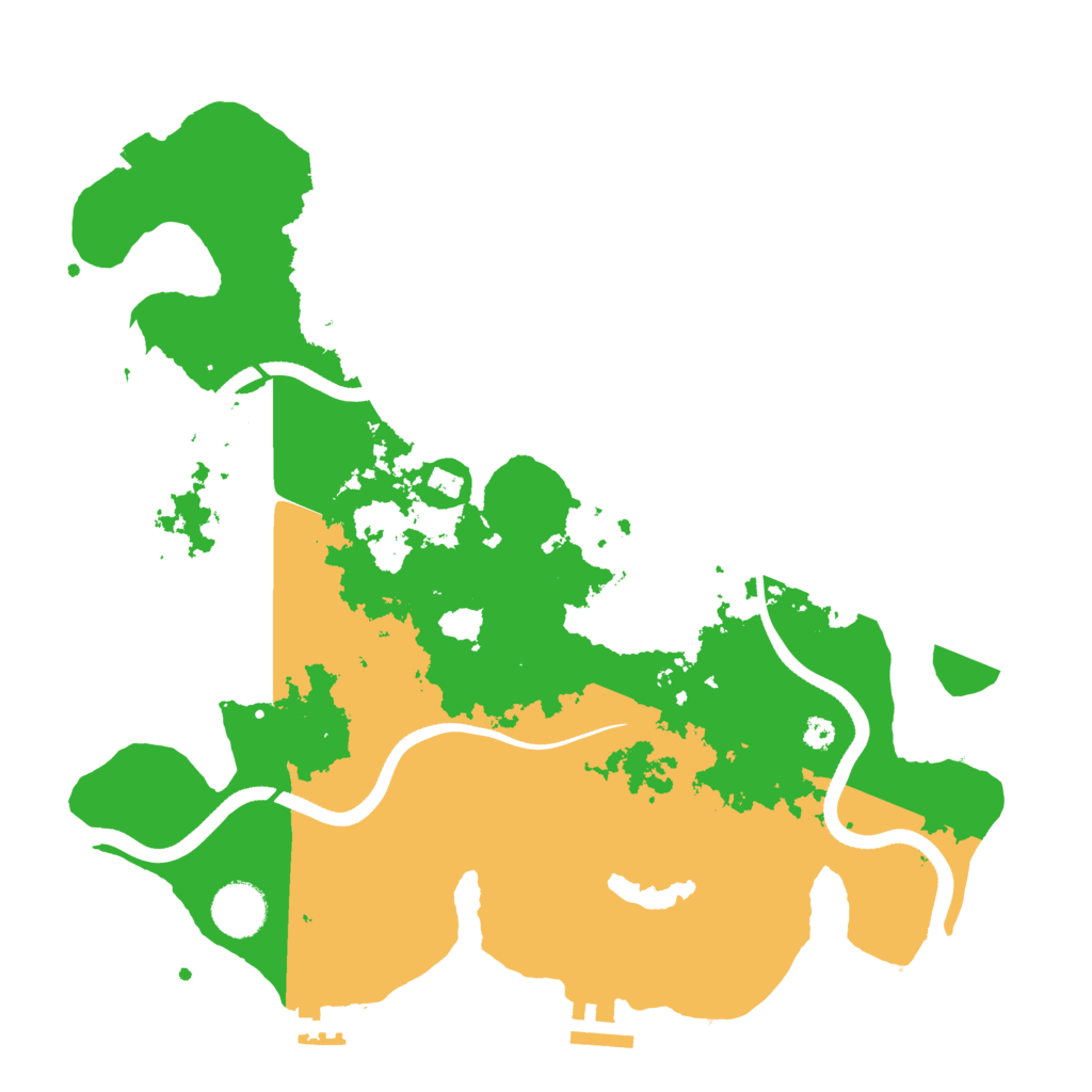 Biome Rust Map: Procedural Map, Size: 3500, Seed: 800545333