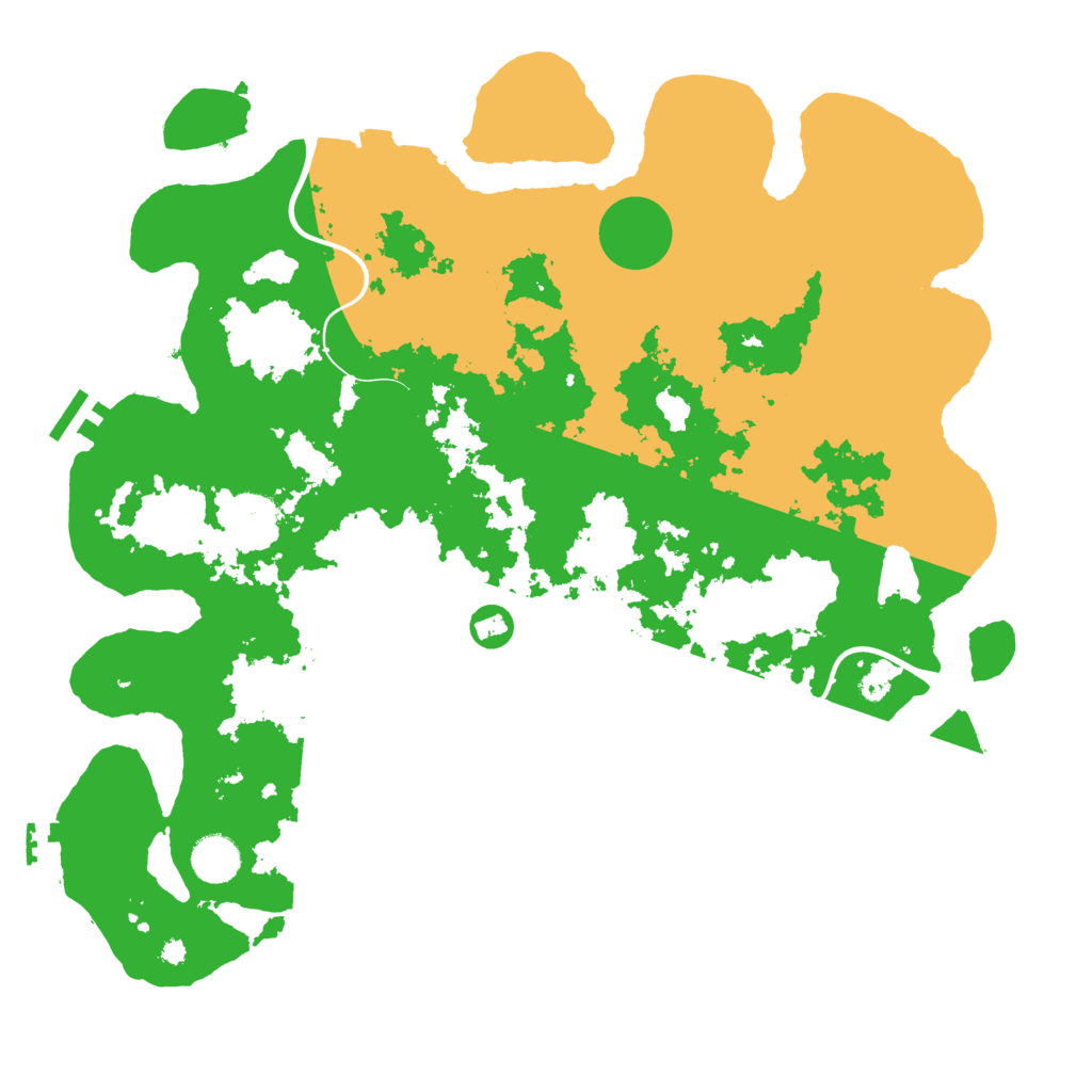 Biome Rust Map: Procedural Map, Size: 3950, Seed: 7870710