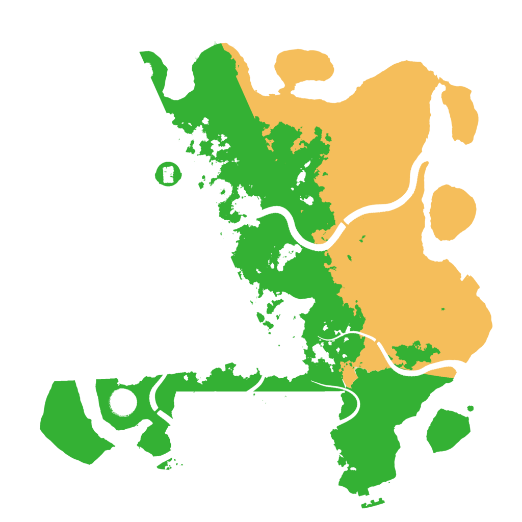Biome Rust Map: Procedural Map, Size: 3400, Seed: 3400