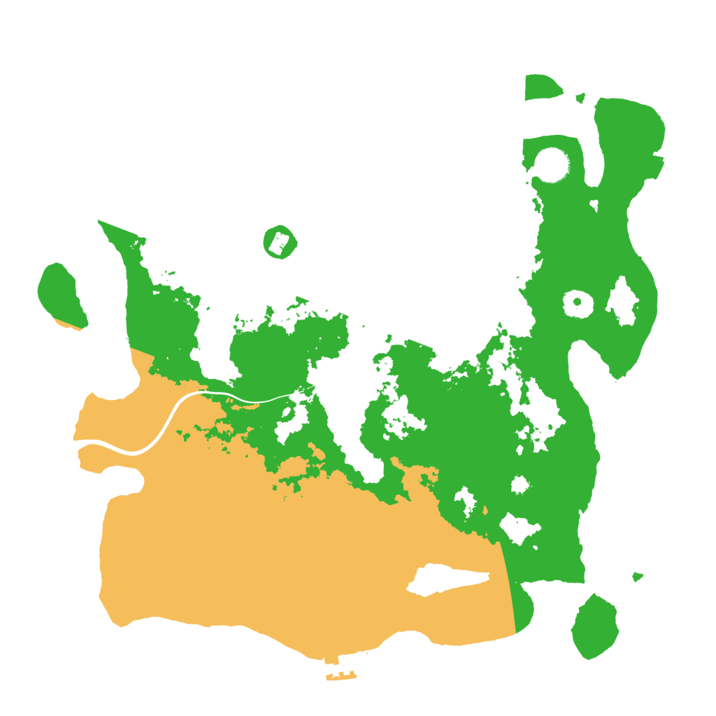 Biome Rust Map: Procedural Map, Size: 3600, Seed: 1065178