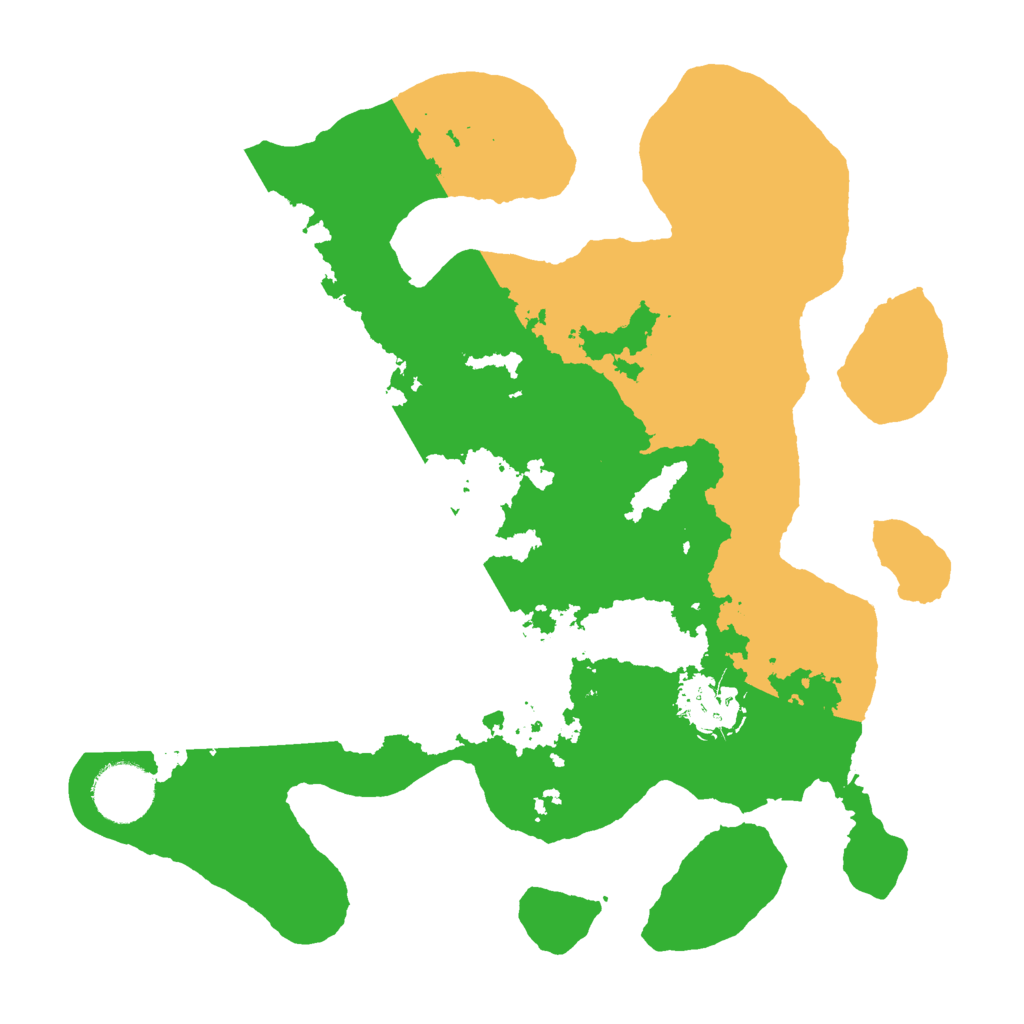 Biome Rust Map: Barren, Size: 3000, Seed: 186230741