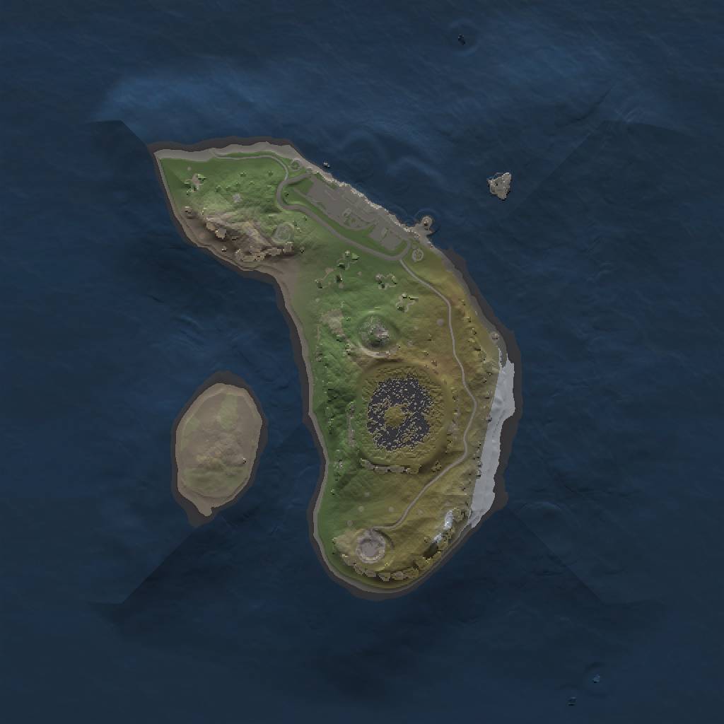 Rust Map: Procedural Map, Size: 1500, Seed: 4032021, 4 Monuments