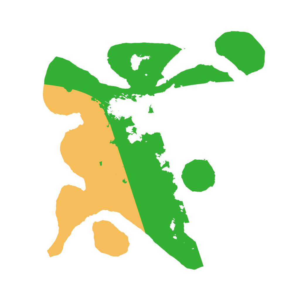 Biome Rust Map: Barren, Size: 2500, Seed: 427117243