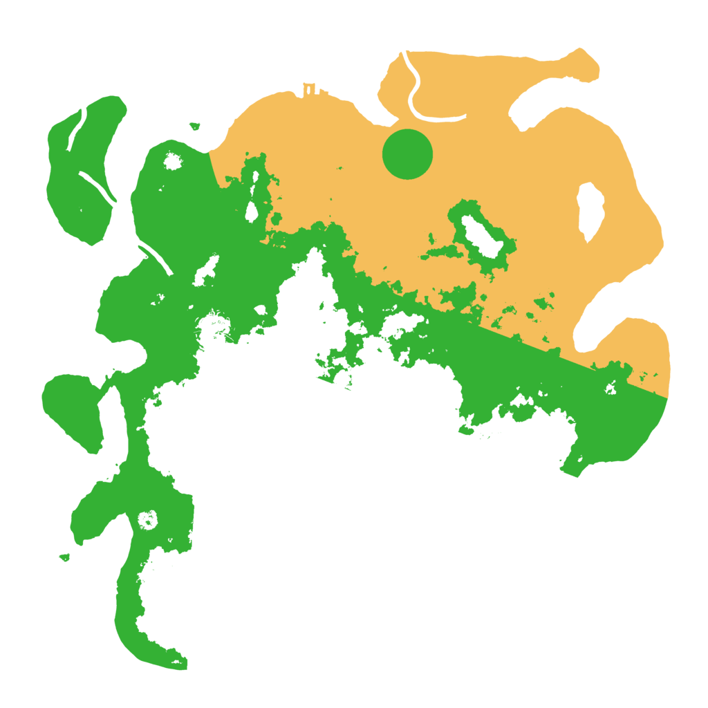 Biome Rust Map: Procedural Map, Size: 3700, Seed: 1377772742