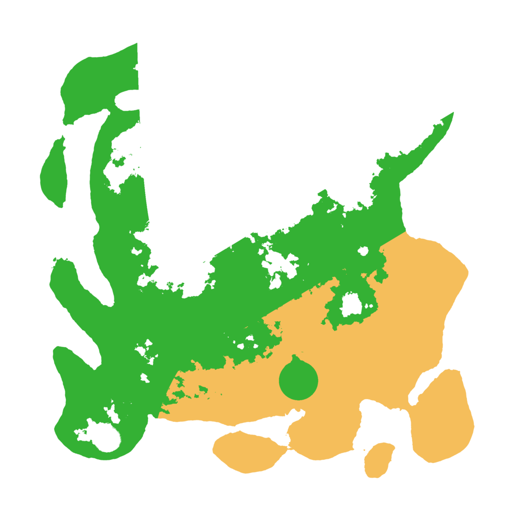 Biome Rust Map: Barren, Size: 3500, Seed: 1791958662