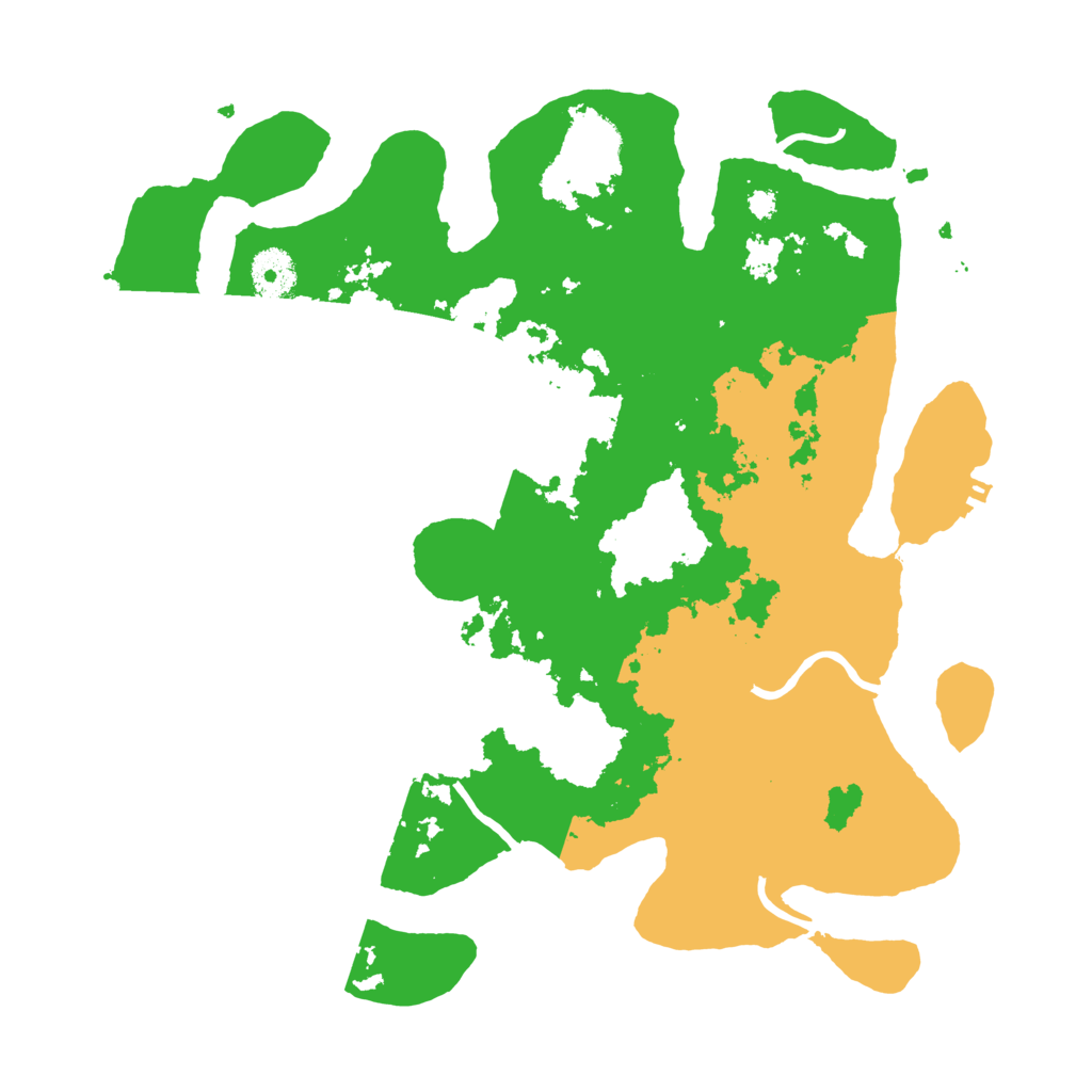 Biome Rust Map: Procedural Map, Size: 3500, Seed: 23918553