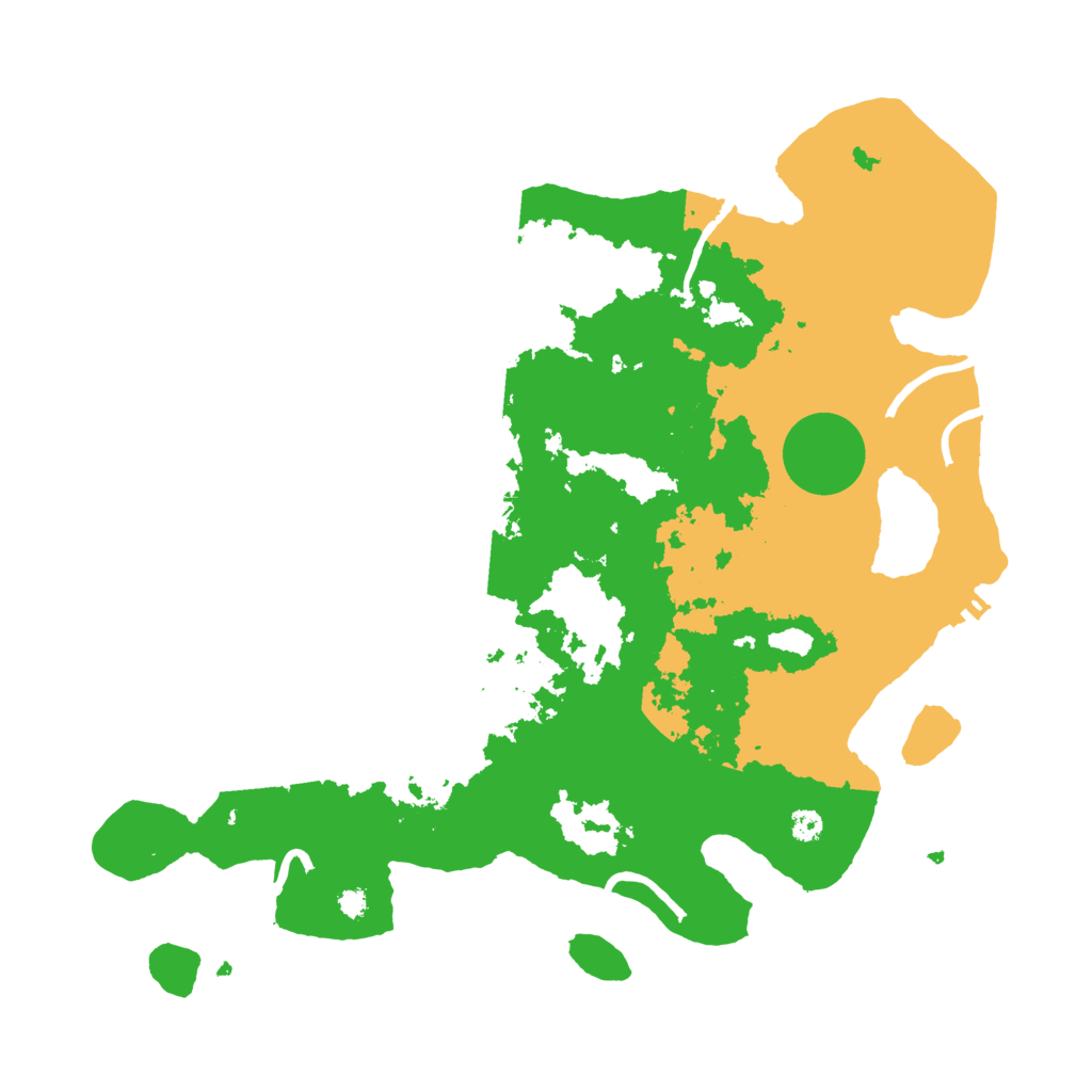 Biome Rust Map: Procedural Map, Size: 3500, Seed: 27650673