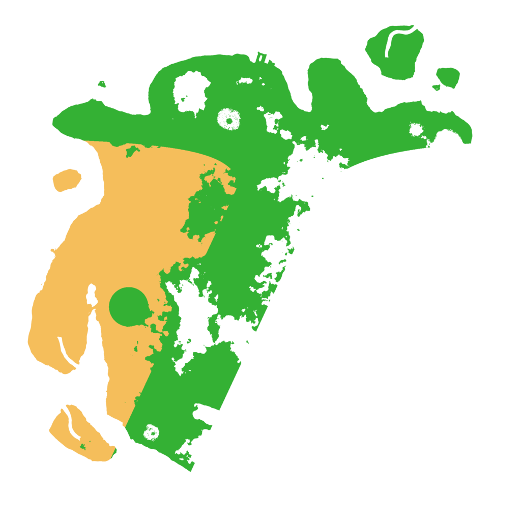 Biome Rust Map: Procedural Map, Size: 3500, Seed: 33348595