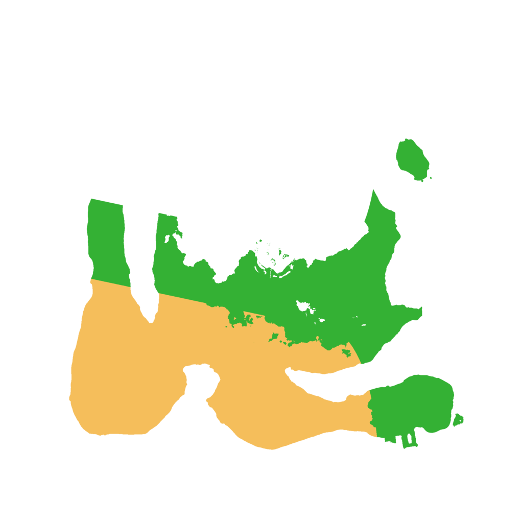 Biome Rust Map: Procedural Map, Size: 2200, Seed: 80155246