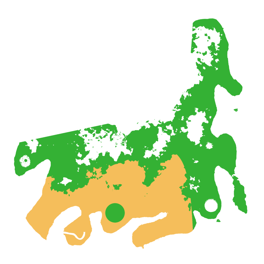 Biome Rust Map: Procedural Map, Size: 3600, Seed: 31059892