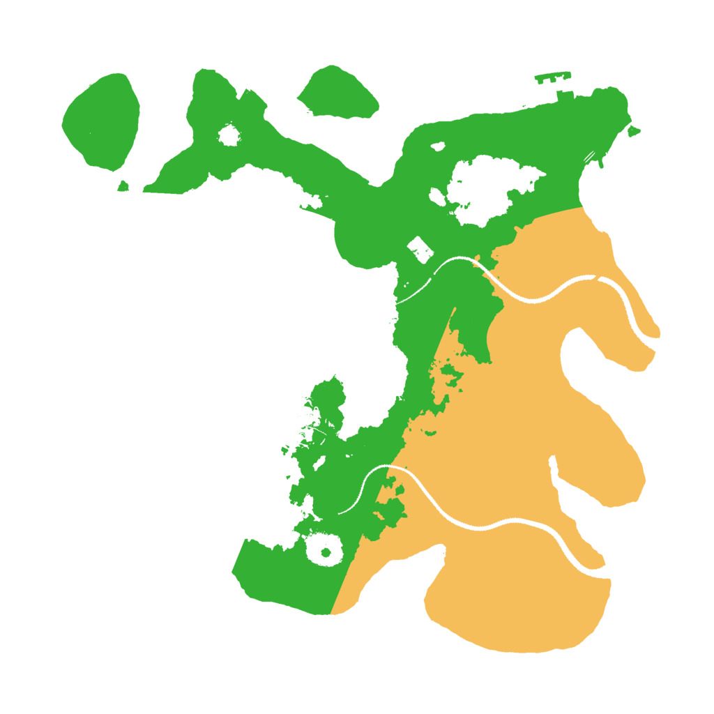 Biome Rust Map: Procedural Map, Size: 3000, Seed: 14816