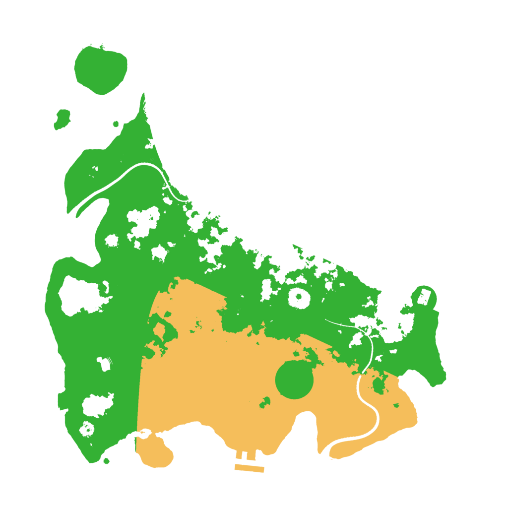 Biome Rust Map: Procedural Map, Size: 3500, Seed: 32189000