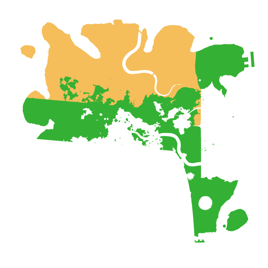 Biome Rust Map: Procedural Map, Size: 3550, Seed: 12636175