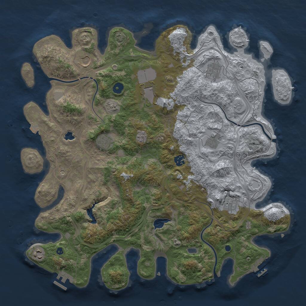 Rust Map: Procedural Map, Size: 4250, Seed: 14917001, 15 Monuments