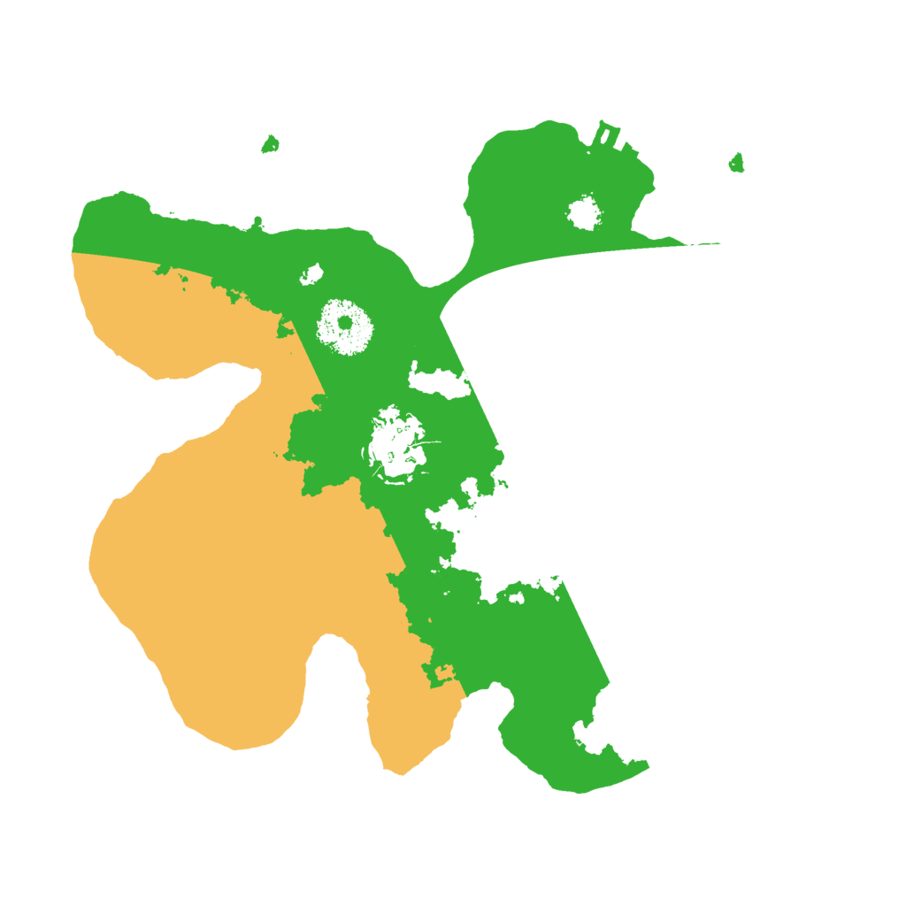 Biome Rust Map: Procedural Map, Size: 2500, Seed: 7716