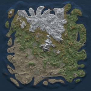 Thumbnail Rust Map: Procedural Map, Size: 5000, Seed: 242865042, 19 Monuments