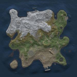 Thumbnail Rust Map: Procedural Map, Size: 3000, Seed: 6637, 12 Monuments