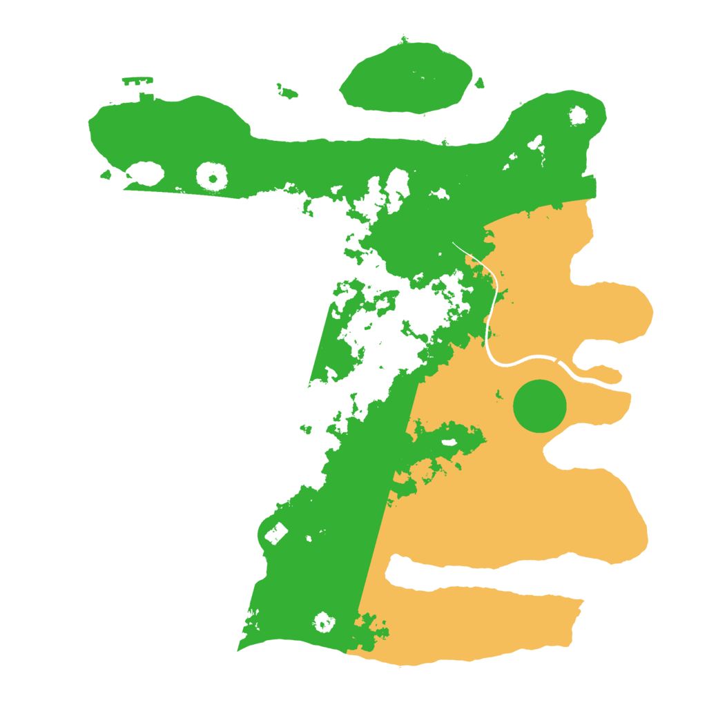 Biome Rust Map: Procedural Map, Size: 3500, Seed: 2242507