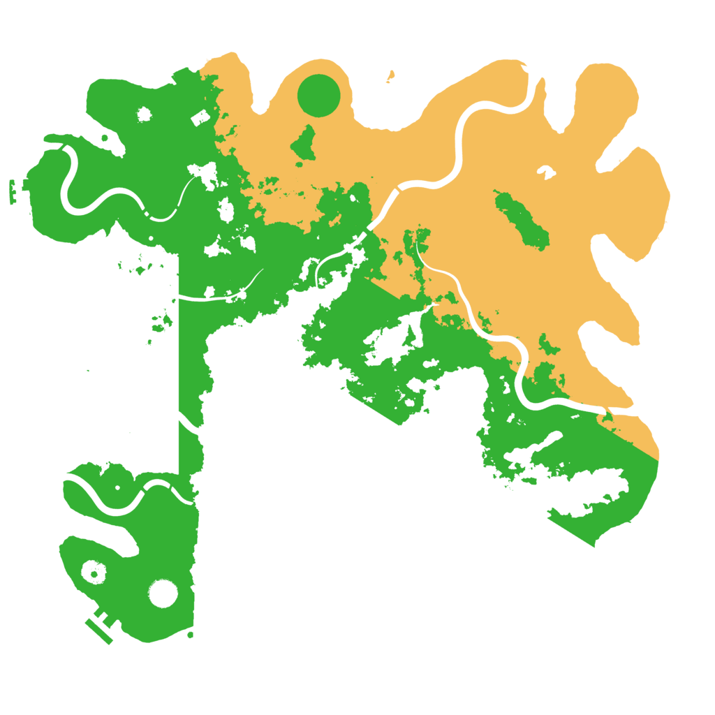 Biome Rust Map: Procedural Map, Size: 4400, Seed: 10920305