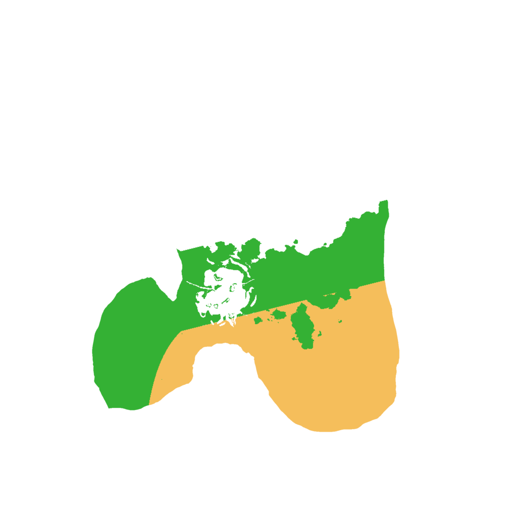 Biome Rust Map: Barren, Size: 1600, Seed: 1