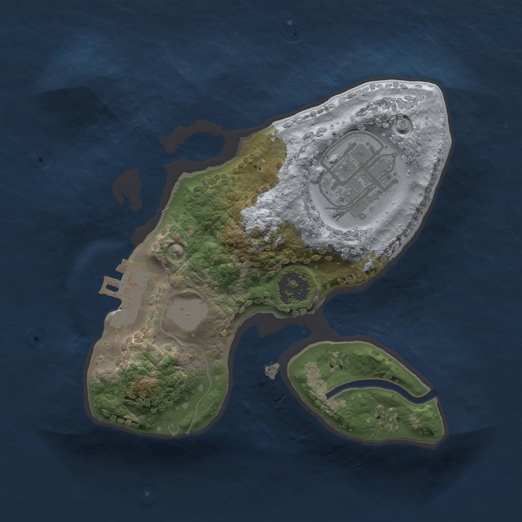 Rust Map: Procedural Map, Size: 1700, Seed: 1583530945, 5 Monuments