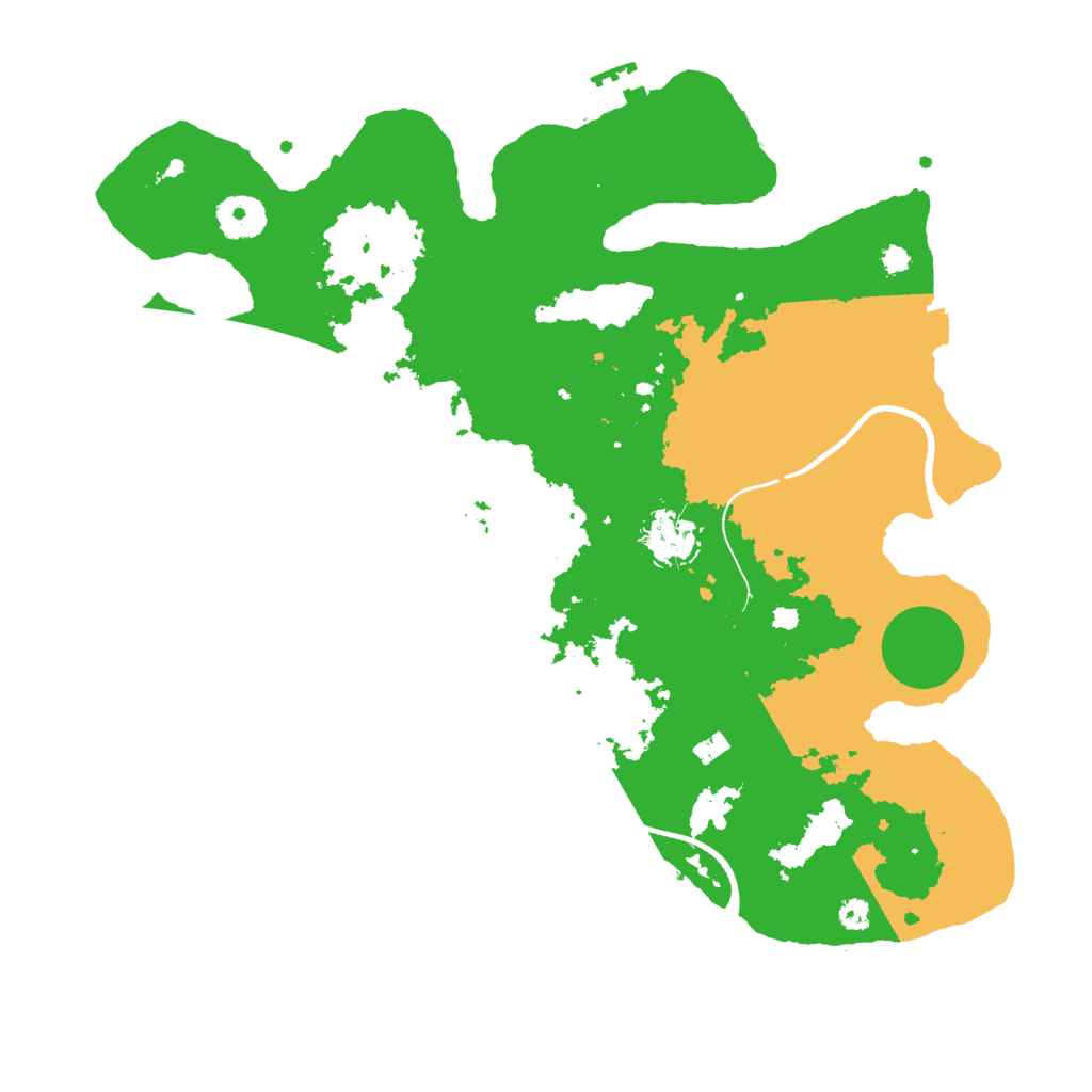 Biome Rust Map: Procedural Map, Size: 3500, Seed: 276202068