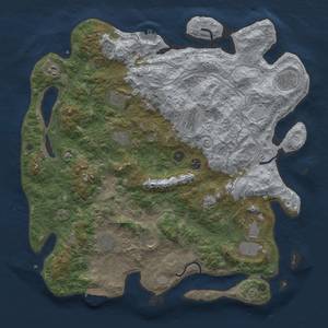 Thumbnail Rust Map: Procedural Map, Size: 4500, Seed: 29666063, 19 Monuments