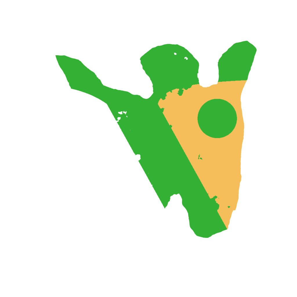 Biome Rust Map: Barren, Size: 2000, Seed: 1058741620