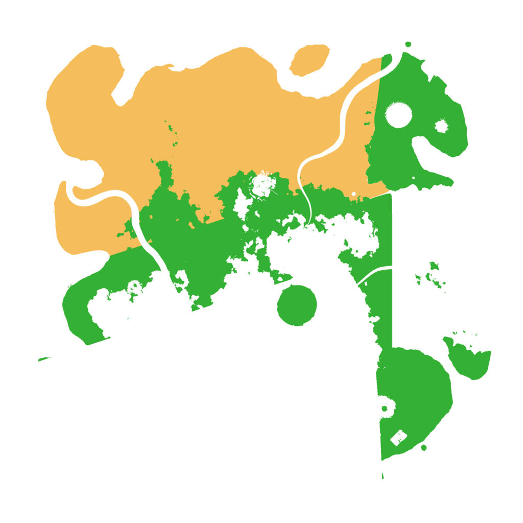 Biome Rust Map: Procedural Map, Size: 3600, Seed: 90959494