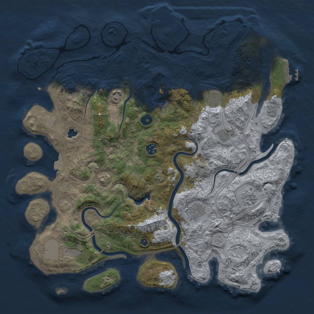 Rust Map: Procedural Map, Size: 4250, Seed: 26052023, 14 Monuments
