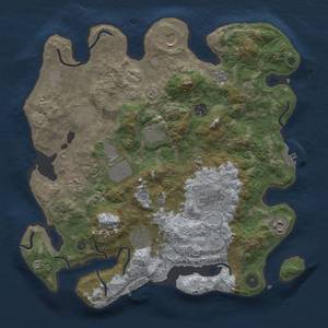 Thumbnail Rust Map: Procedural Map, Size: 3750, Seed: 2839707, 18 Monuments