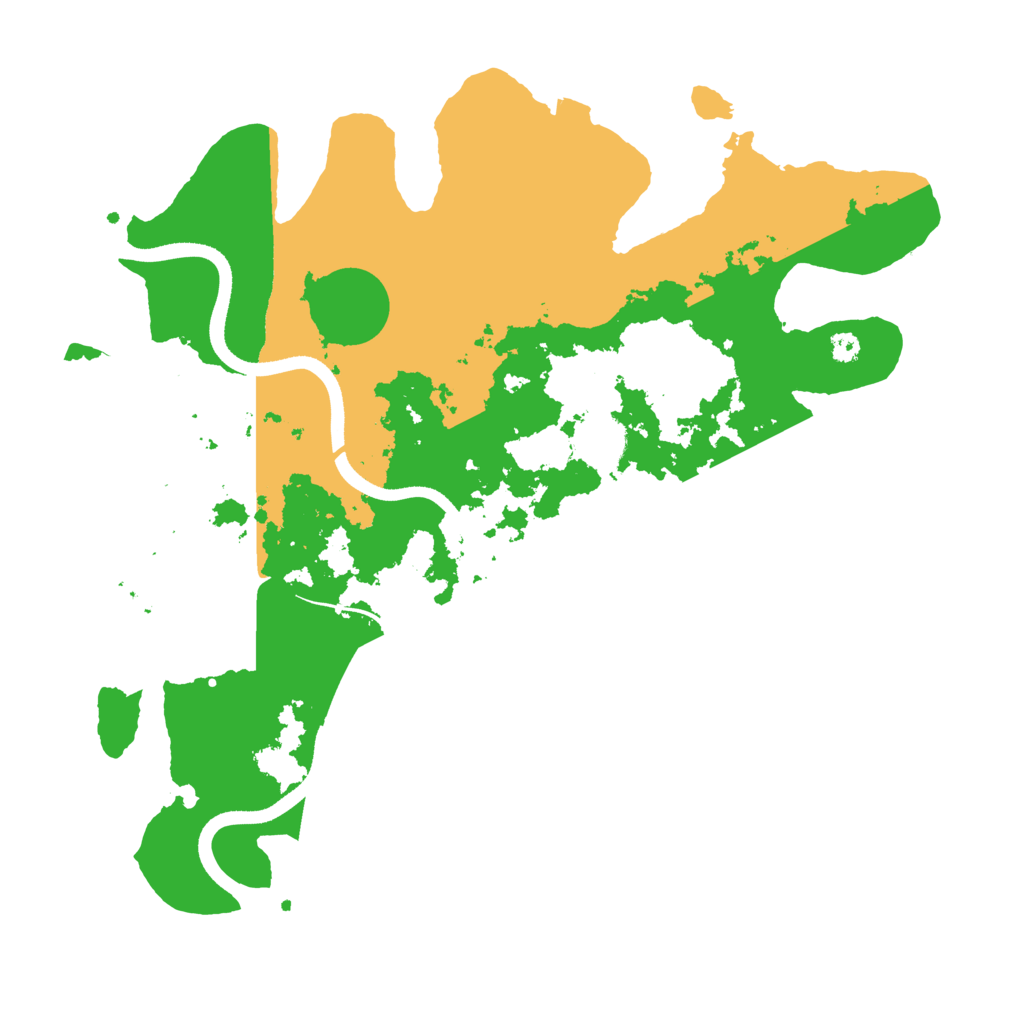 Biome Rust Map: Procedural Map, Size: 3500, Seed: 422393908