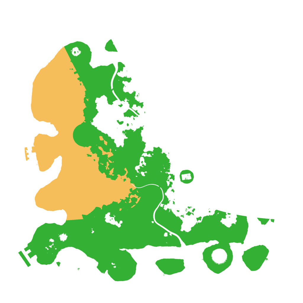 Biome Rust Map: Procedural Map, Size: 3500, Seed: 1998047544