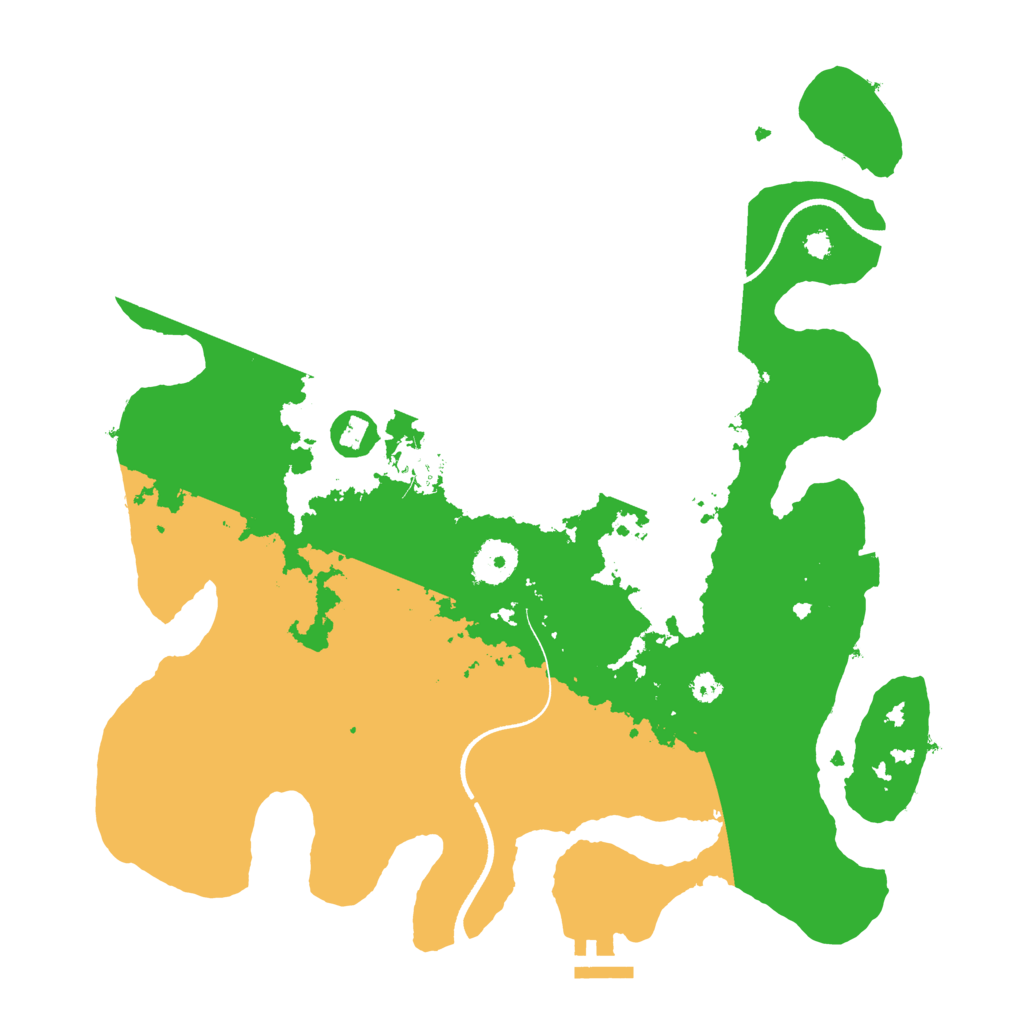 Biome Rust Map: Procedural Map, Size: 3500, Seed: 20230526