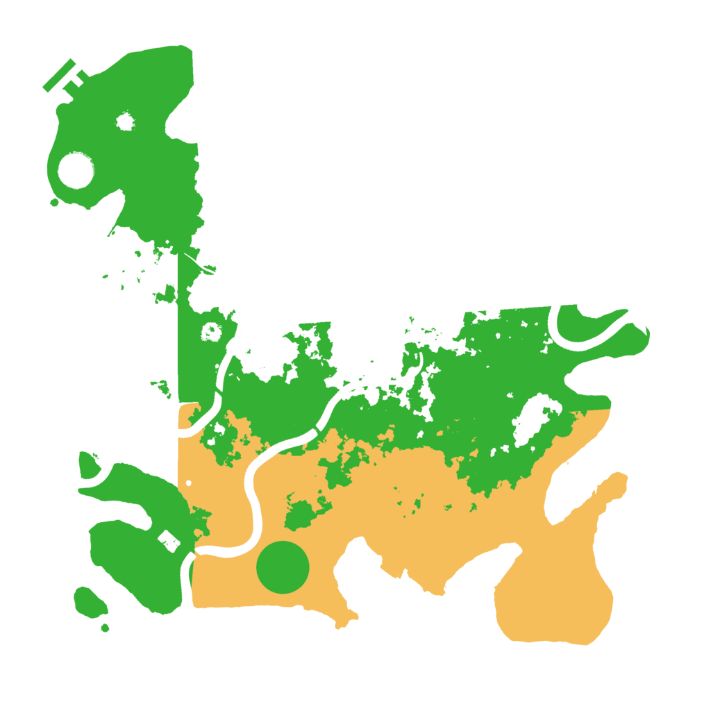 Biome Rust Map: Procedural Map, Size: 3550, Seed: 95116578