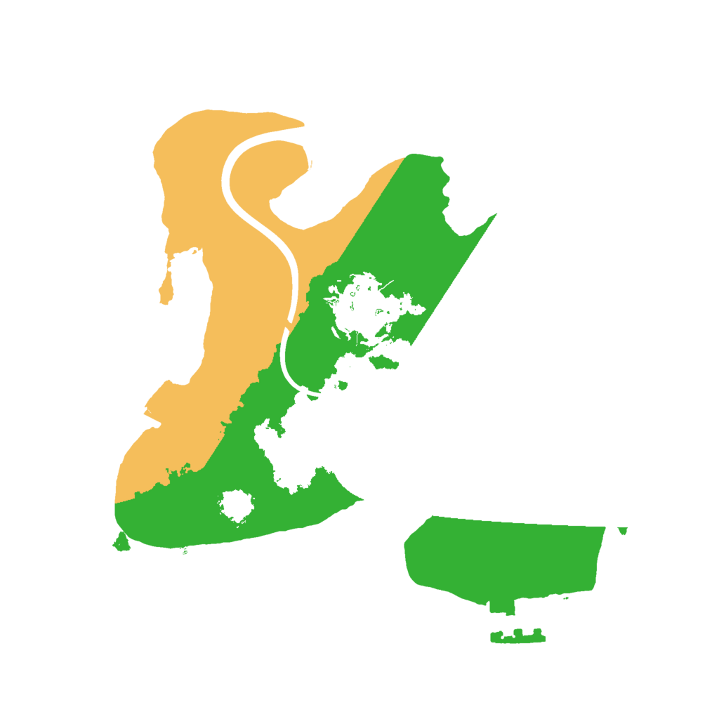 Biome Rust Map: Procedural Map, Size: 2000, Seed: 6668