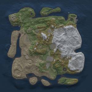 Thumbnail Rust Map: Procedural Map, Size: 3500, Seed: 974257273, 16 Monuments