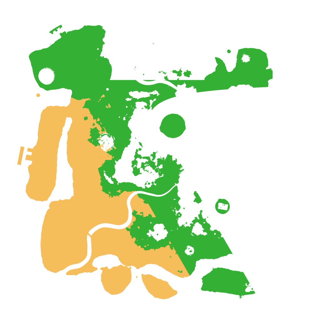 Biome Rust Map: Procedural Map, Size: 3500, Seed: 974257273