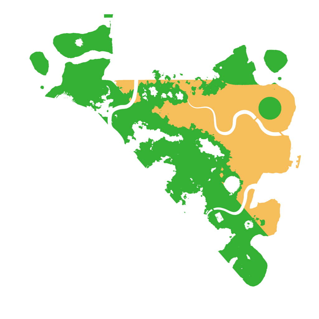 Biome Rust Map: Procedural Map, Size: 3700, Seed: 50456654